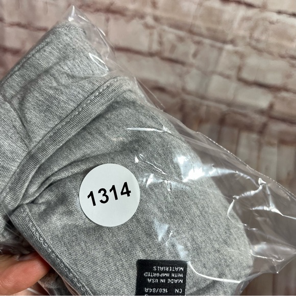 NWT Publik gray long sleeve ties crop top size small - Picture 6 of 6